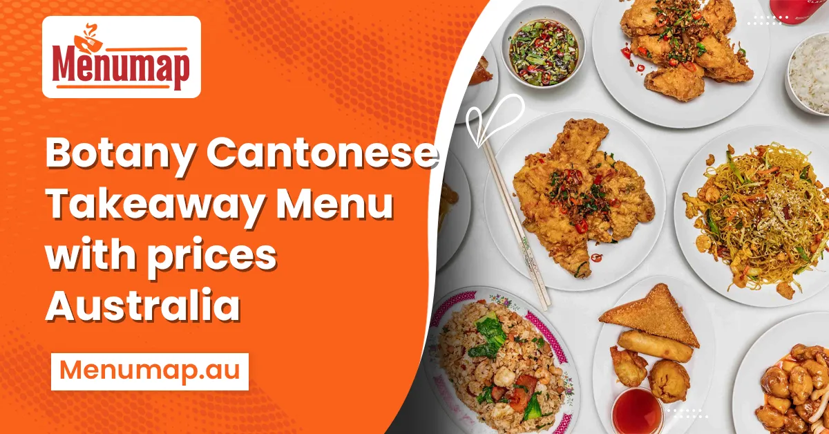 Botany Cantonese Takeaway Menu 1 Botany Cantonese Takeaway menu with prices