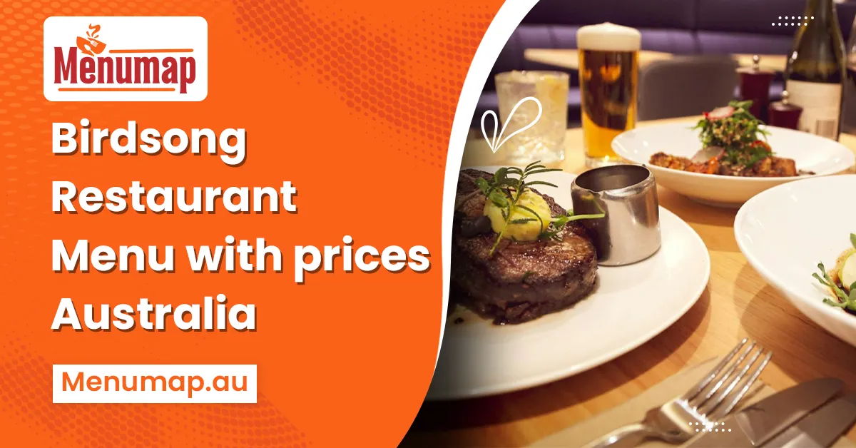 Birdsong Restaurant Menu Hobart 1 Birdsong Restaurant Menu