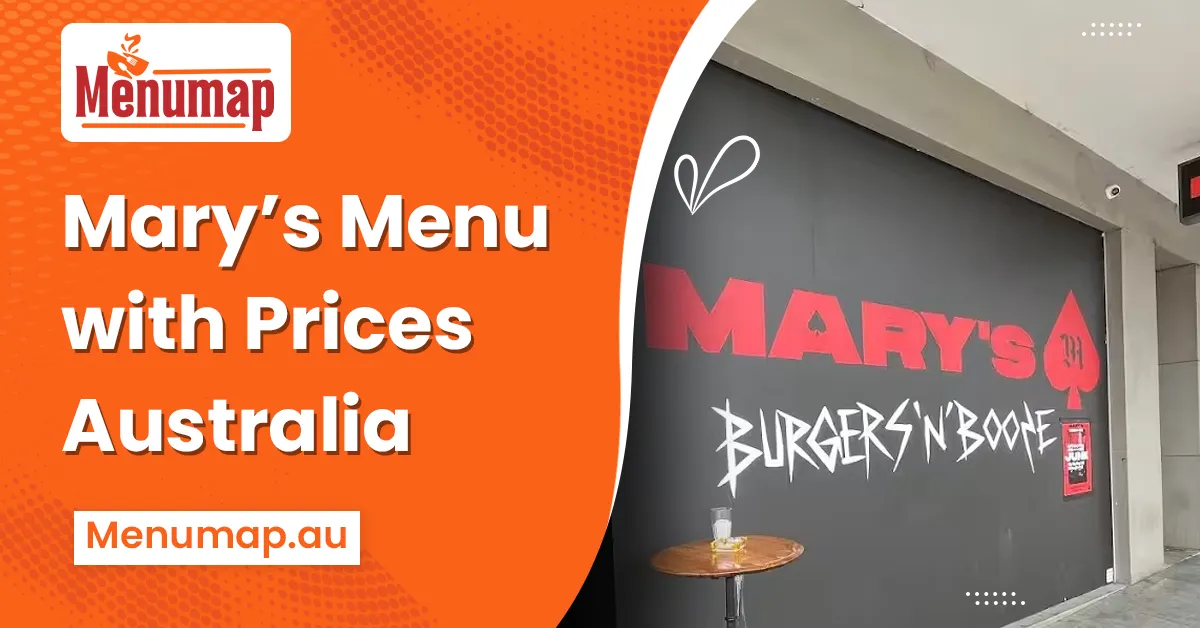 Mary's Menu and Prices 1 Mary's Menu Updated