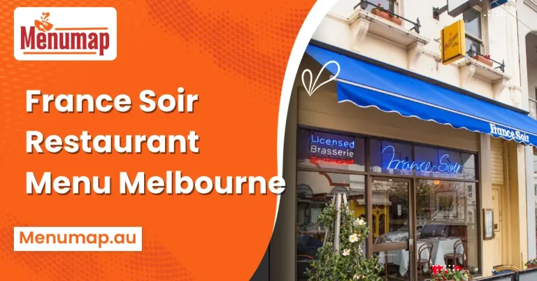 France Soir Restaurant Menu Melbourne