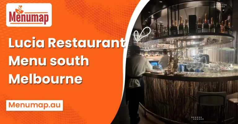 Lucia Restaurant Menu south Melbourne