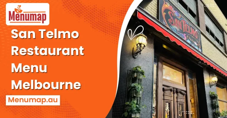 San Telmo Restaurant Menu Melbourne
